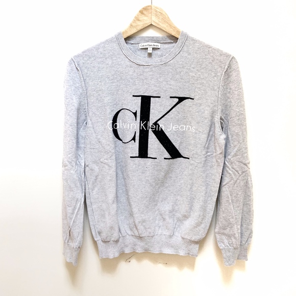 Calvin Klein Jeans Sweaters - Calvin Klein Jeans gray sweater with logo S